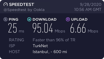 Türknet, Telekom Altyapısında Fiberde 7 mbps hız veriyor. [ÇÖZÜLDÜ]