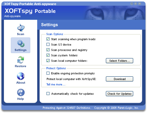  XOFTspy Portable Anti-Spyware 1.1.0.1