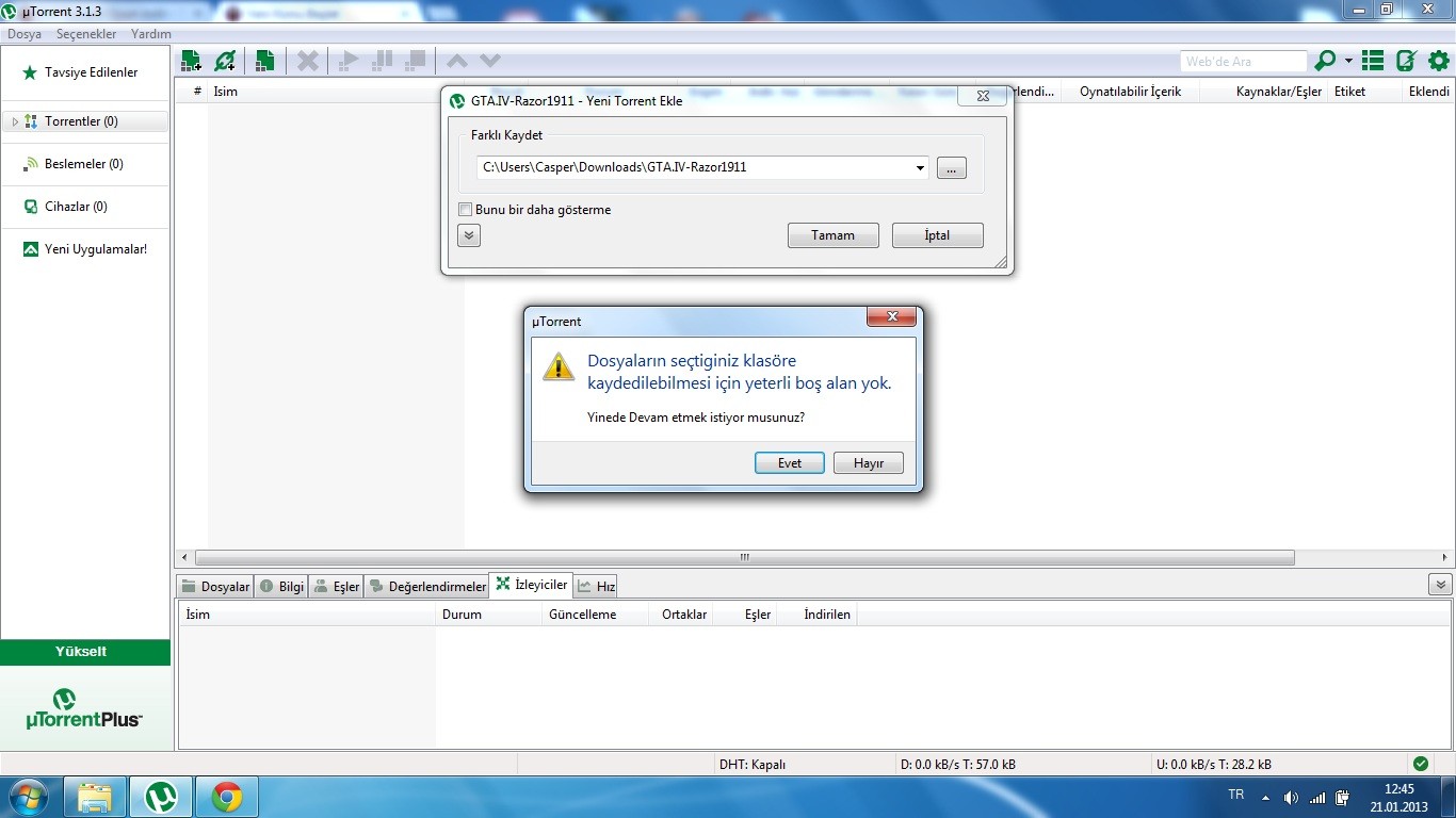  GTA 4 '' Torrent İle Yükleme Sorunu ''