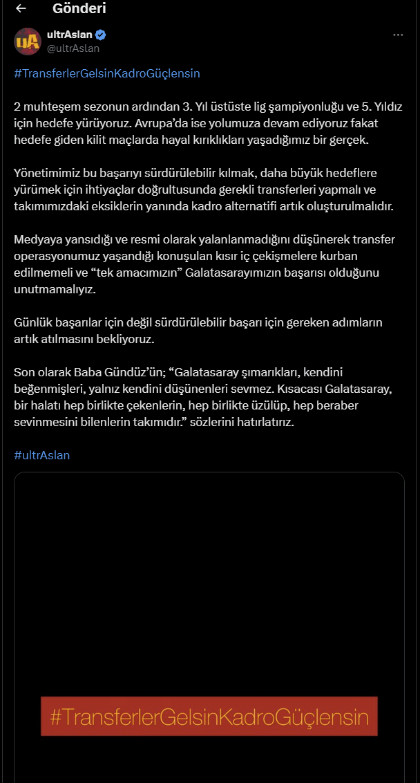 &#128993;&#128308; Galatasaray 2024/2025 #HEDEF25 [ANA KONU] ⭐⭐⭐⭐