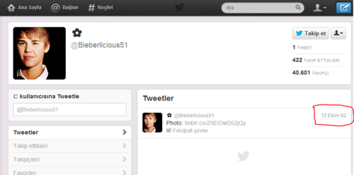  Twitter kurulmadan 14 sene önce atılan ilk tweet ve bu Justin Bieber hayranı