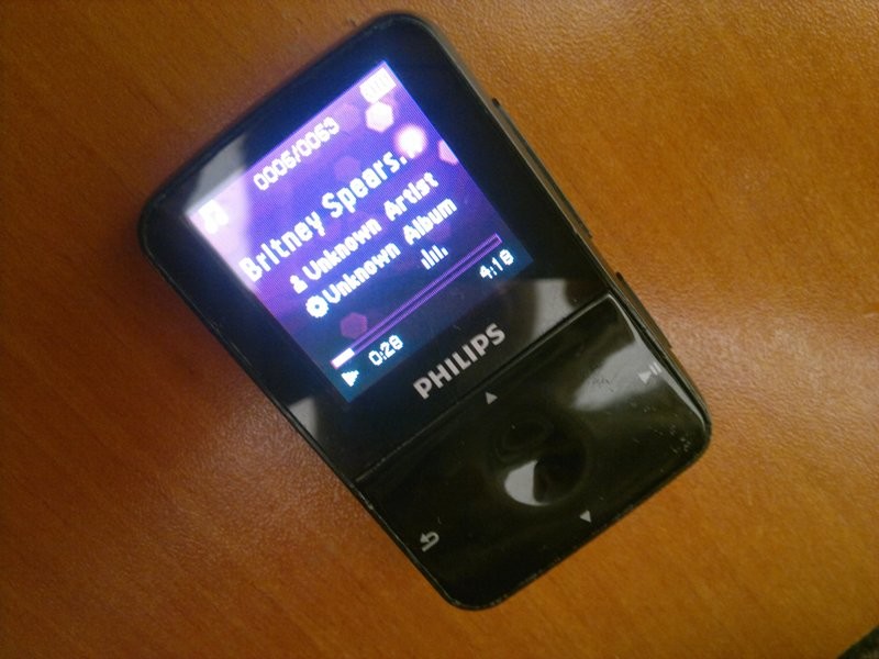  Philips GoGear Vibe 4gb mp3 player