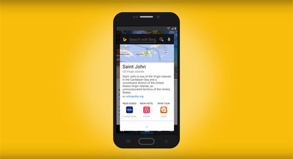 Bing Android uygulaması artık ekrandaki içerikle ilgili hızlı arama yapabiliyor