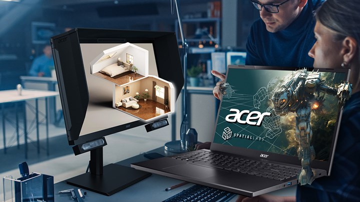Acer, gözlüksüz 3 boyutlu deneyim yaşatan yeni laptop ve monitörünü duyurdu