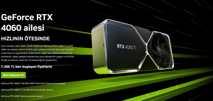 GeForce RTX 4060 Ti ve RTX 4060 duyuruldu: İşte Türkiye fiyatları ve tüm detaylar