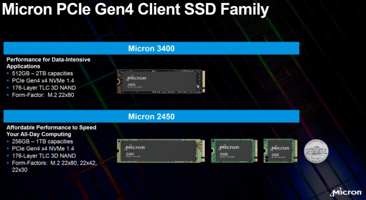 Micron 2450 ve 3400 SSD modelleri 176 katmanlı modül kullanıyor