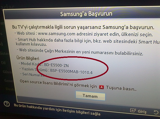  Samsung BD-E5500 3D bluray player dikkat