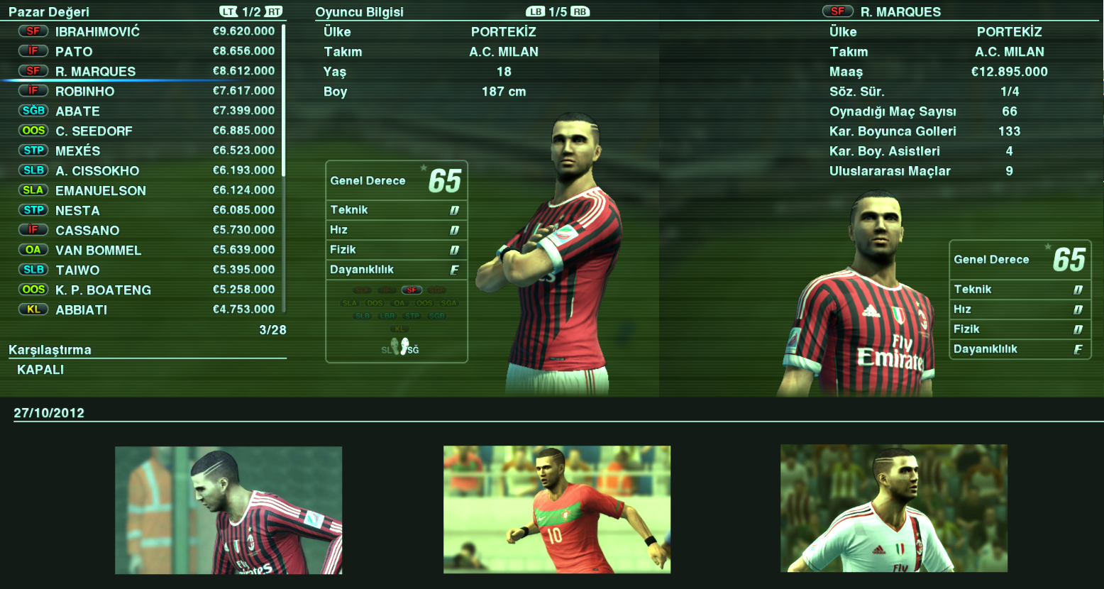  Pro Evolution Soccer 2012 - Become a Legend Sohbet Alanı