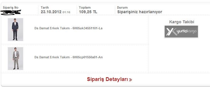  Hepsiburada Damat Takım Elbise 69,90 (Ürünler Tükendi)