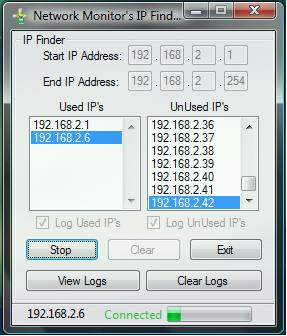  19563-IP Finder 2.0 ağda boş dolu ıp bulabilirsiniz