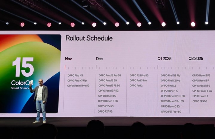 OPPO telefonlar için ColorOS 15 güncelleme takvimi paylaşıldı