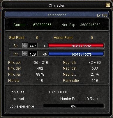  SATILDI - ALEXANDER # erkancan77 # 106 LvL # Warrior-Cleric