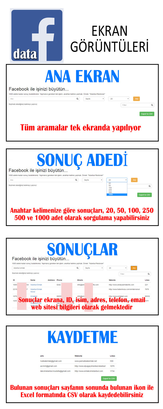  Facebook FİRMA REHBERİ programı. Türkiye'de ilk!!!