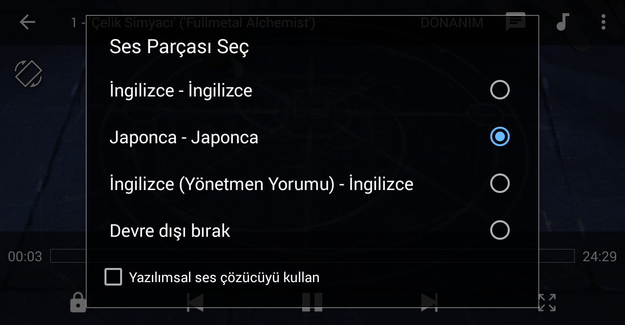 Fullmetal Alchemist: Brotherhood Türkçe Çeviri Çalışması