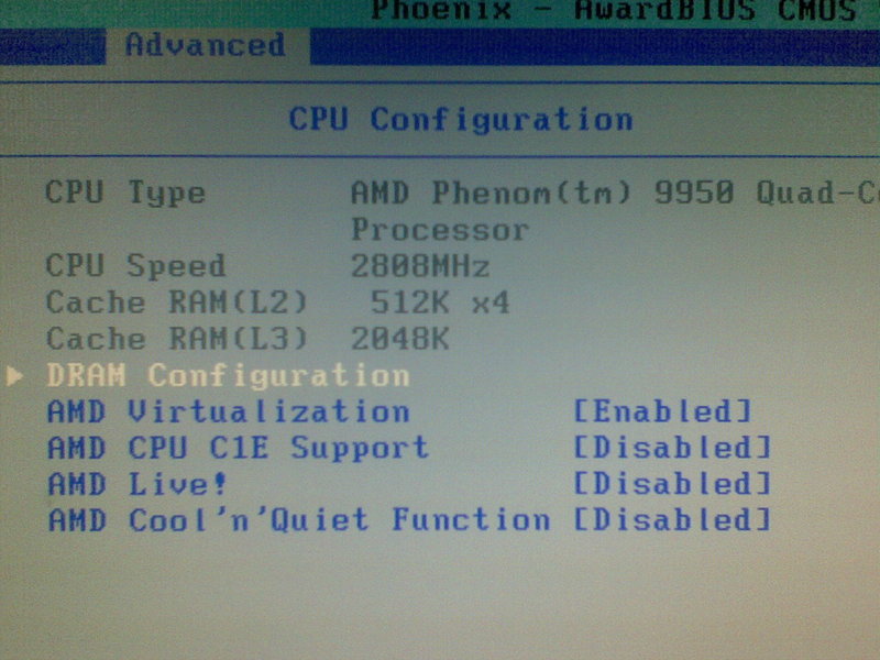  QuadCore AMD Phenom X4 Black Edition 9950, 2860 MHz (13 x 220)