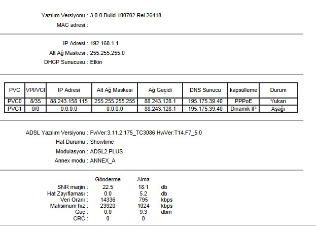  TP Link TD-W8961ND Baglantı Sorunu Yardım ?