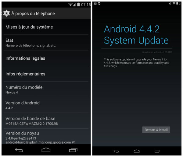 Android 4.4.2 güncellemesi Nexus cihazları için yayınlandı