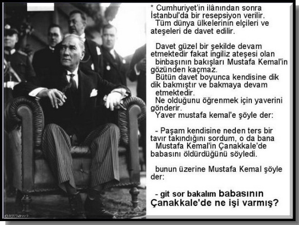  Atatürk'ün İngiliz ateşesine verdiği cevap!