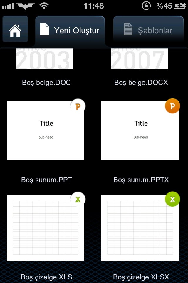  iPhone 5 için ofis programı önerisi