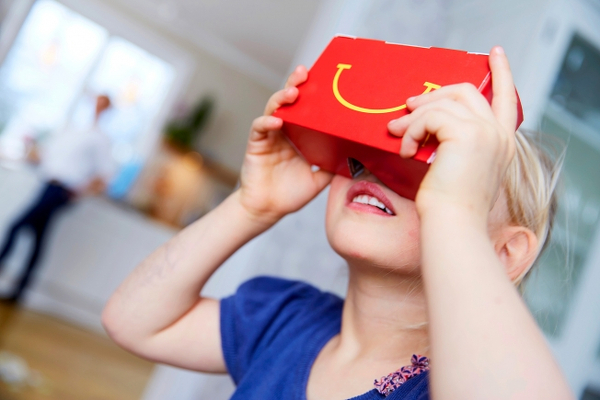 Happy Meal kutularından sanal gerçeklik gözlüğüne