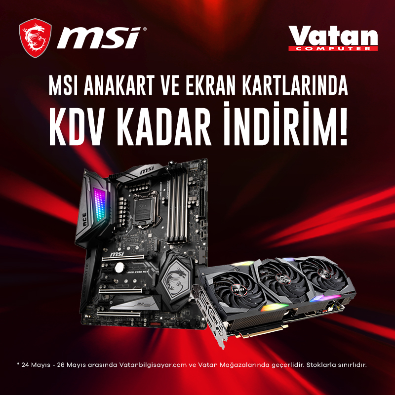 Vatan Bilgisayar'da MSI İndirimi