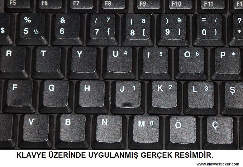  LAPTOP KLAVYENİZİ TÜRKÇE, İNGİLİZCE, ARAPÇA VE RUSÇAYA ÇEVİREN ETİKETLER