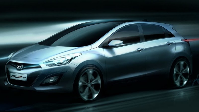  2012 Hyundai i30′un İlk Resmi Render Görüntüsü Yayınlandı