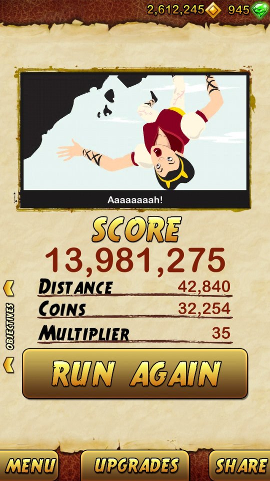  Temple Run 2 Rekorlarımızı Paylaşalım