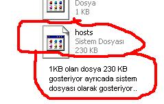  Hosts dosyası problemi...