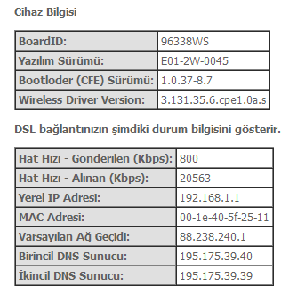  TT Tüm Hızları Arttırdı.