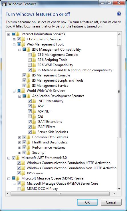  Windows Vista - IIS Kurulumu