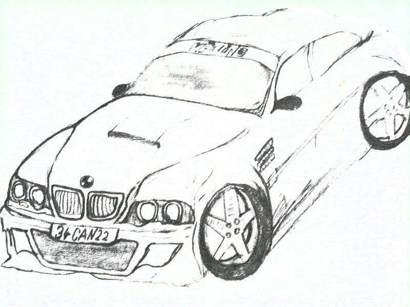  Bmw  m3 çizdim nasıl olmş   :)