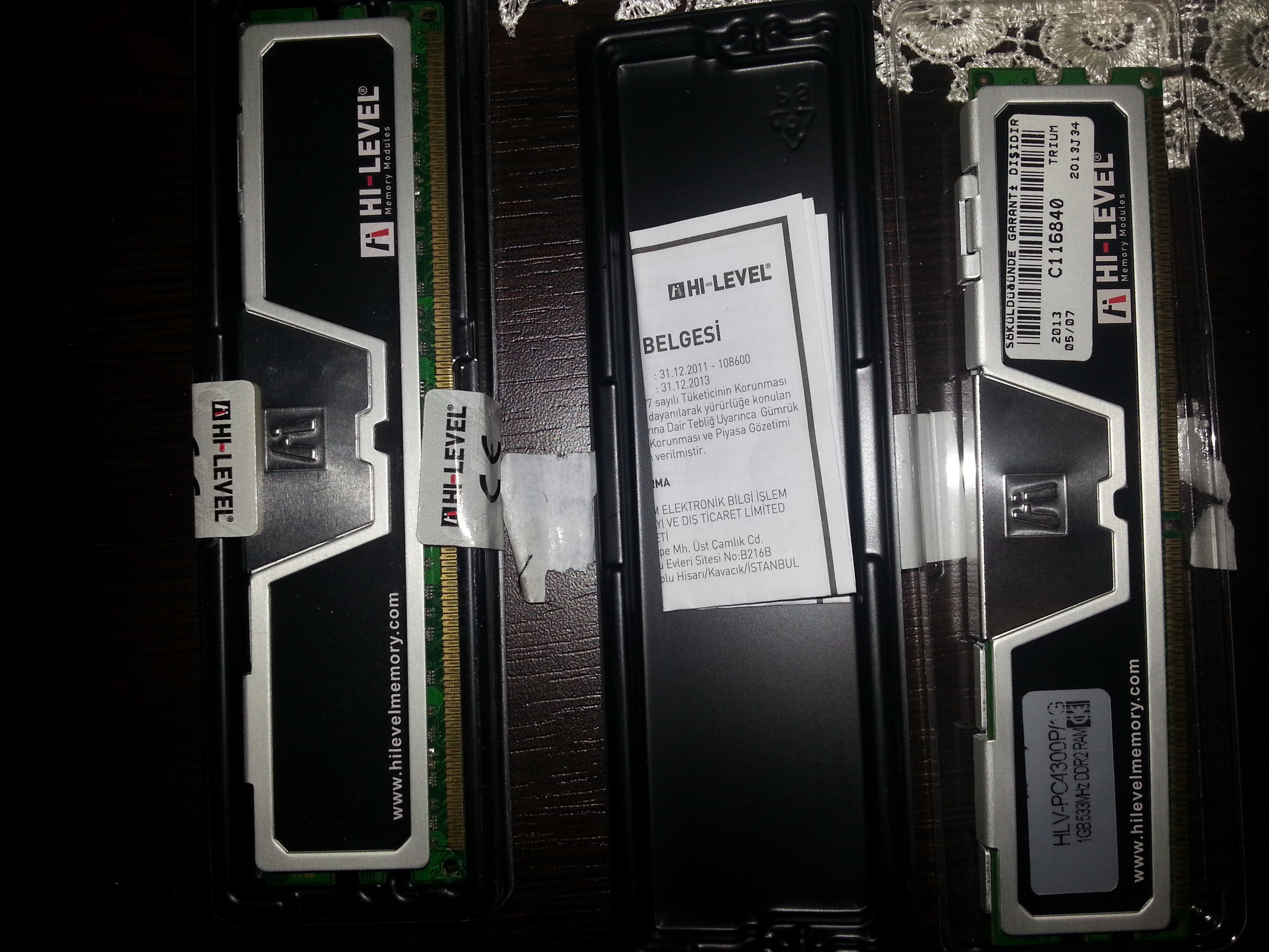  SIFIR 2x1 GB Hi-Level Soğutuculu DDR2 533