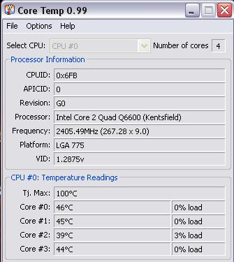  Bigwater 735 & Q6600 Sıcaklık Değerleri..