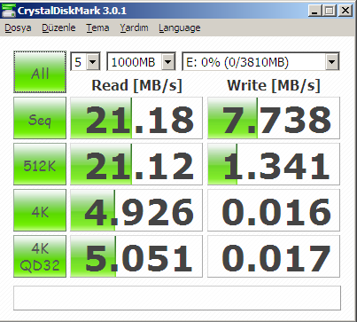  FLASH DISK TEST BAŞLIĞI!!!