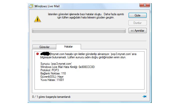  MYNET'i pop3 olarak Microsoft Office Outlook'da kullanabilen var mı?
