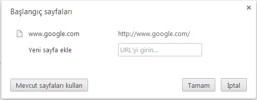 Firefox ve Google Chrome Açılış Sayfası