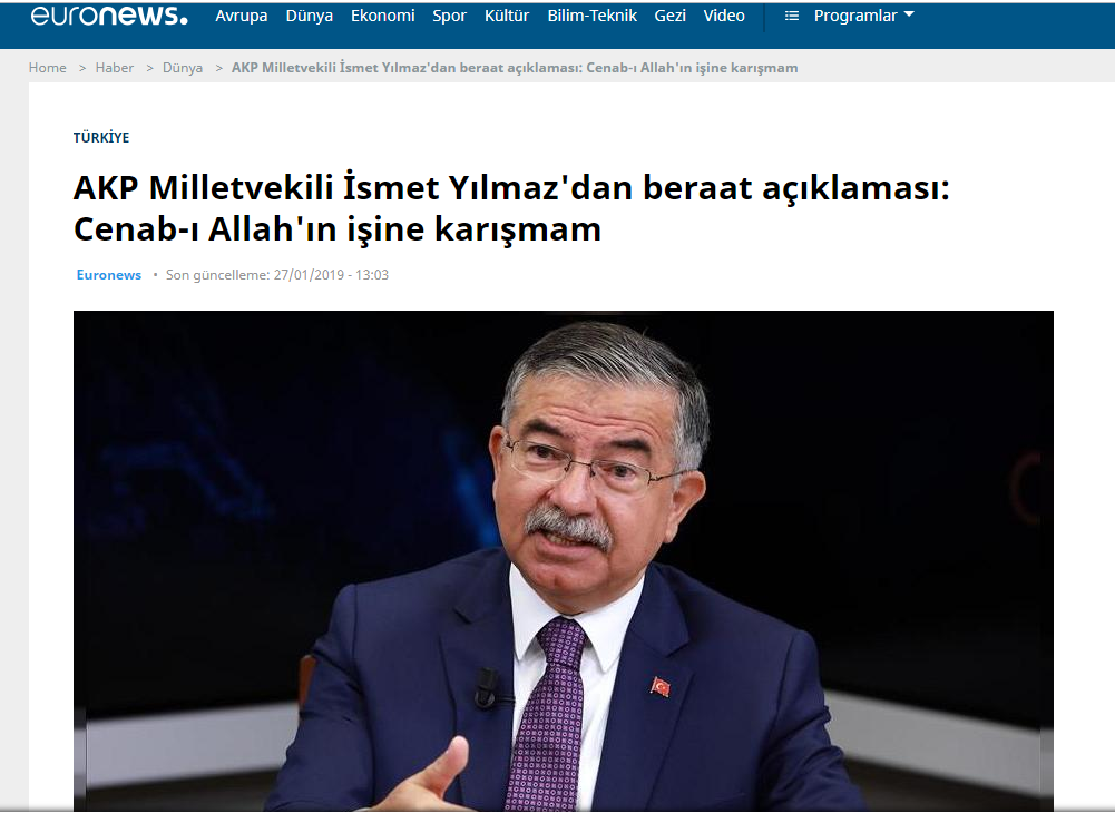AKP Milletvekili İsmet Yılmaz'dan beraat açıklaması: Cenab-ı Allah'ın işine karışmam