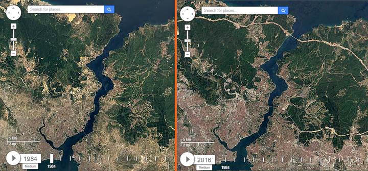 Türkiye coğrafyasının 32 yıllık değişimine Google Earth ile tanık olun