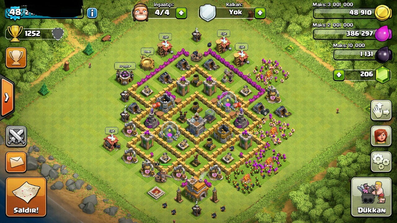  5 Keye takaslı Clash of Clans hesabı