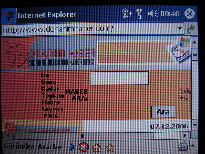  Ankara'dan Satılık BenQ P50 Cep Telefonu/Cep Bilgisayarı Wi-fi