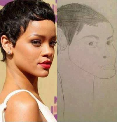  Rihanna çizdim