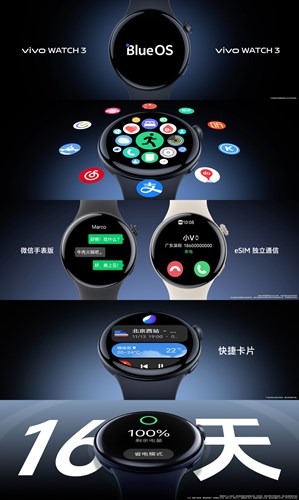 Tek şarjla 16 gün dayanan eSIM'li Vivo Watch 3 tanıtıldı: İşte özellikleri