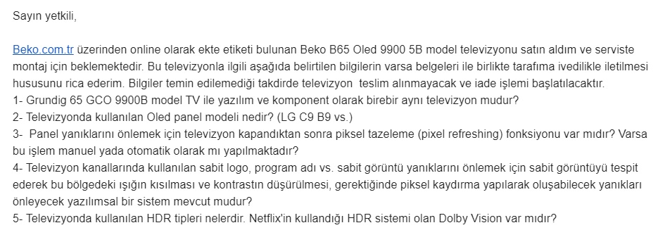 Arçelik A55 OLED 9900 5B ve A65 OLED 9900 5B