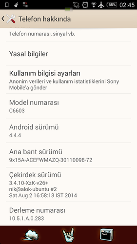  Xperia Z BootLoader Kilidi Açma