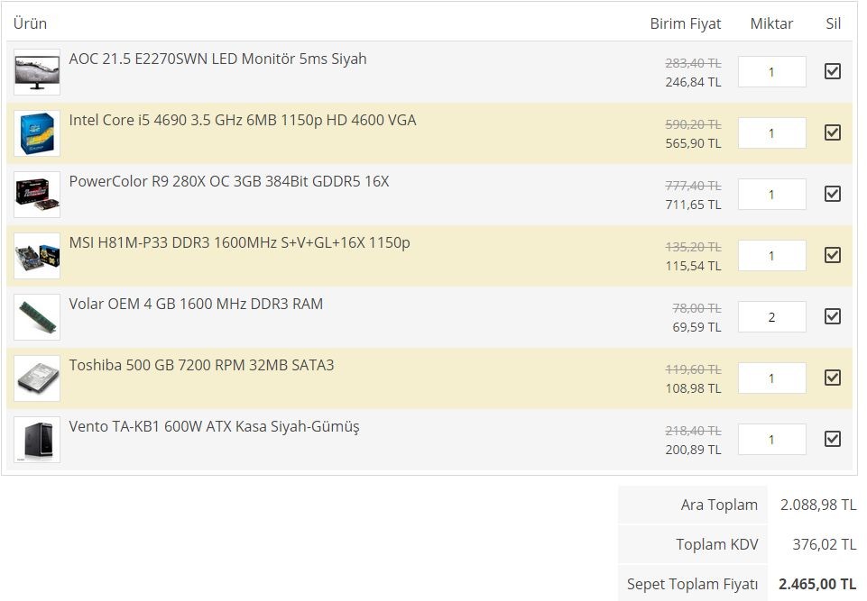  Seçtiğim Parçalar Doğru mu? [Toplama PC]