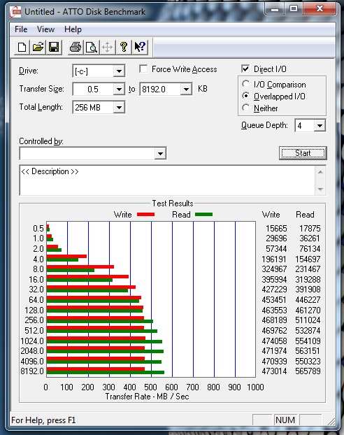  Corsair Force 3 120 GB SSD düşük hız.