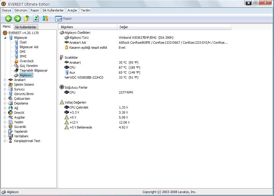  İşlemci çok ısınıyor