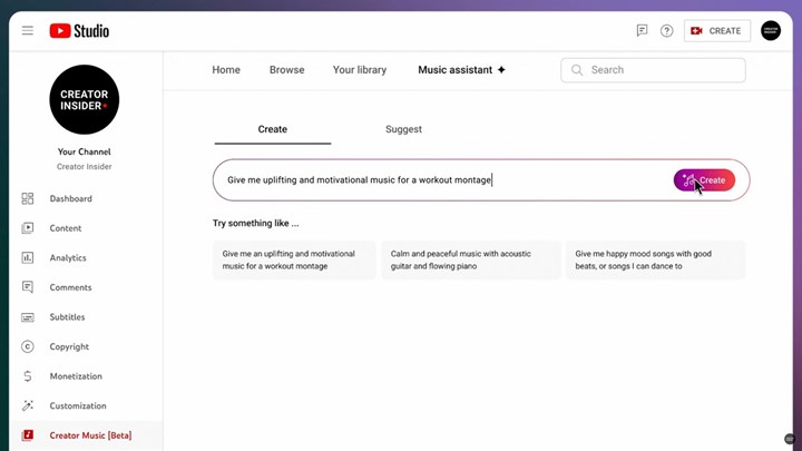 YouTube telifsiz müzik oluşturmak için kullanılacak yeni bir AI aracı çıkarıyor