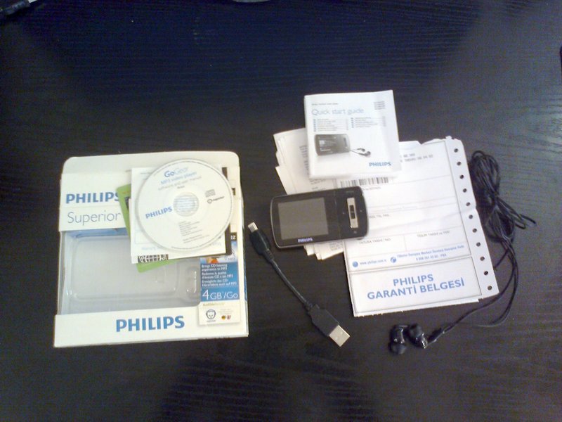  Philips GoGear Ariaz 4GB MP3-MP4 Player Sıfır Ayarında 75 TL